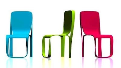 Dima Loginoff's Cult chairs are sleek yet curvaceous and come in zingy colours. Courtesy of www.dimaloginoff.com
