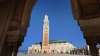 Above, the Hassan II Mosque in Casablanca. Emirates Airline on Monday added a second flight to the Morocco capital. Frank May / dpa / Corbis