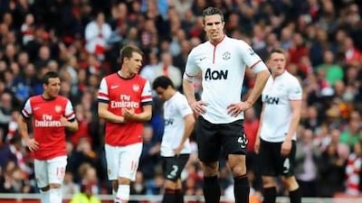 Robin van Persie was given a hard time by Arsenal fans on his return to the Emirates Stadium.