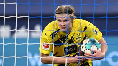 Borussia Dortmund's Erling Braut Haaland, £118.8. AFP