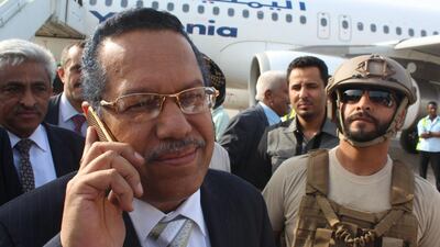 Yemen's prime minister Ahmed bin Dagher in Aden. Saleh Al Obeidi / AFP