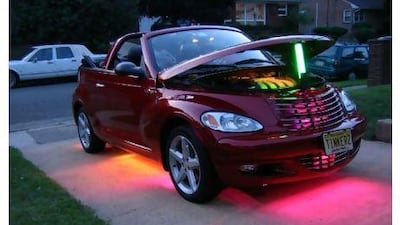 A car underlighting kit adds a sleek look to your vehicle.