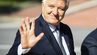 Montenegro's Prime Minister Dusko Markovic arrives at an informal European Union (EU) summit with Western Balkans countries at the National Palace of Culture in Sofia, Bulgaria. Vassil Donev / EPA