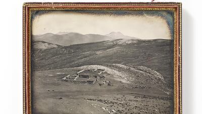 A Tambo in the Mountains at a Height of 16,000 Feet, Andes Mountains, 1849. Attributed to Robert H. Vance (1825–1876). Full plate daguerreotype. Photo: musée du quai Branly – Jacques Chirac, Dist. RMN – Grand Palais image musée du quai Branly – Jacques Chirac