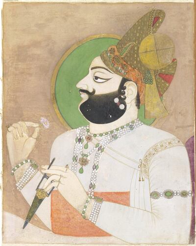 Maharaja Man Singh of Jodhpur, India, c. 1805-1810. Courtesy of APF