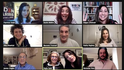 Arab Americans for Biden hosted a voter engagement event online to boost the Biden campaign in the final hours before the election. Arab Americans for Biden