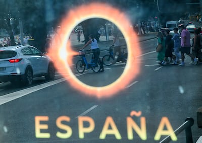 The eclipse will be total in Spain. Getty Images