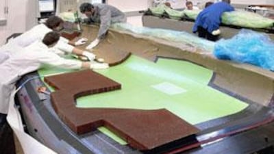 The design of Mubadala's plant in Al Ain that will make composite aircraft parts is based on FACC's workshop in Austria.