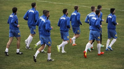 The stadium in Mitrovica is the only one in the country of 1.7 million that meets Fifa criteria for staging international matches. Armend Nimani / AFP
