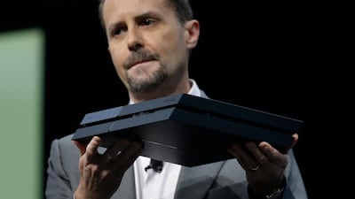 Sony Computer Entertainment president and CEO Andrew House introduces the new PlayStation 4. Jae C. Hong / AP Photo