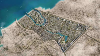 The masterplan of the Bayn project in Ghantoot. Photo: ORA