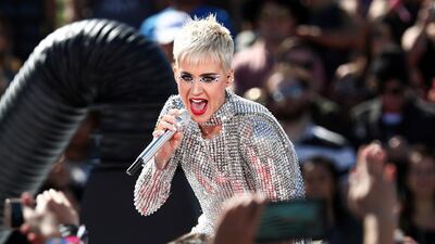 Katy Perry and her team must pay $2.7 million in damages to Christian rapper Flame after a jury ruled Dark Horse was copied (Photo by John Salangsang/Invision/AP, File)