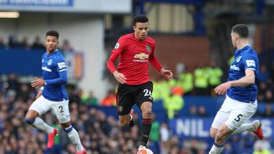 Manchester United's Mason Greenwood, 23.36mph. Getty