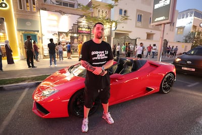 Alin Ciobanu, owner at The Burgr Factory, is known for his videos and theatrics on social media. Pawan Singh/The National