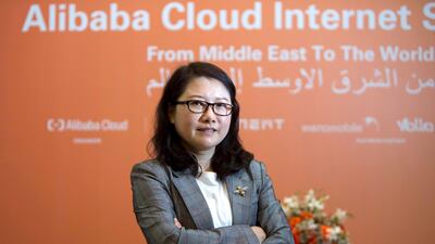 Selina Yuan, president of Alibaba Cloud Intelligence International, sees huge potential in the Middle East. Ruel Pableo for The National