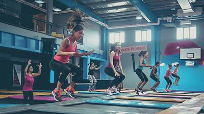 Bounce Fit classes have arrived in Abu Dhabi at Marina Mall. Courtesy Bounce