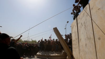 The protests against corruption are continuing in Baghdad. Reuters