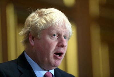 UK Prime Minister Boris Johnson and Saudi Arabia’s Crown Prince Mohammed bin Salman spoke on Friday about a potential GCC free trade deal. AP