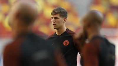 Manchester City’s John Stones during training ahead of the Champions League play-off round first leg match against Steaua Bucharest at the National Arena, Bucharest, Romania, August 15 2016. John Sibley / Action Images / Reuters