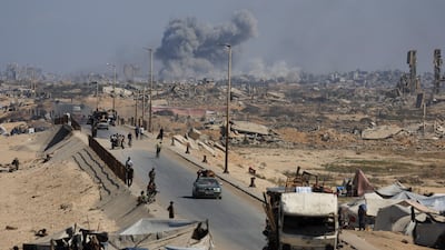 Displaced Palestinians flee from Gaza city during Israel's military offensive. Reuters