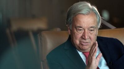 UN Secretary General Antonio Guterres in New York on September 9. AP