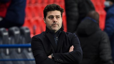 Paris Saint-Germain's coach Mauricio Pochettino has been forced to self-isolate following his positive test for coronavirus. AFP.
