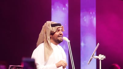 Al Jassmi in Abu Dhabi at a New Year's eve show in 2016. Jeffrey E Biteng / The National