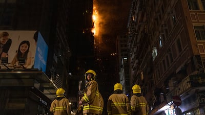 Firefighters battled the blaze for nine hours. AP