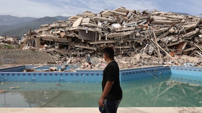 Twin earthquakes have destroyed buildings in areas of Venezuela including La Guaira. Getty Images