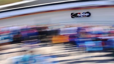 Pilot Thibault Alexis Godefroy, Jeremy Baillard, Vincent Daniel Jean-Paul Ricard and Jeremie Boutherin of France team 2 make a run during the Men’s Four Man Bobsleigh on Day 16 of the Sochi 2014 Winter Olympics at Sliding Center Sanki on February 23, 2014 in Sochi, Russia. Lars Baron/Getty Images