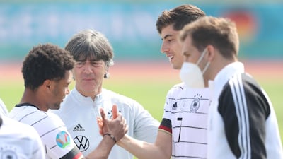 Serge Gnaby and Low of Germany congratulate Havertz. Getty