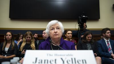 US Treasury Secretary Janet Yellen during a House Financial Services Committee hearing in Washington. Bloomberg
