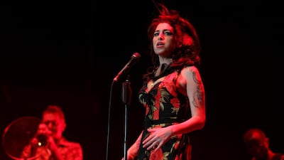 Five months before she died, Amy Winehouse performed in Dubai at Gulf Bike Week in February 2011. Photo: Amy Leang / The National