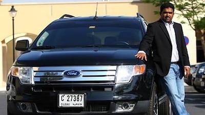 Shameer Khan won Dh5m in December 2010 with his Ford Edge in Dubai.