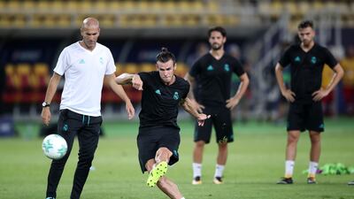 Gareth Bale is in line to face Manchester United in the European Super Cup on Tuesday evening. Nick Potts / PA