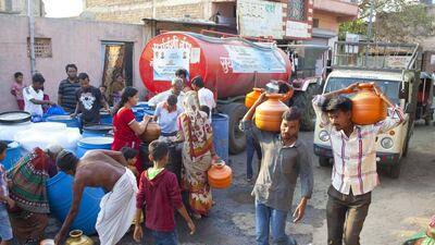 Poor water management is affecting the Indian economy, a reader says. Subhash Sharma for The National