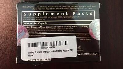 Monkey Business contains Ndesmethyl tadalafil which could cause negative effects for diabetics and people who are overweight. Wam