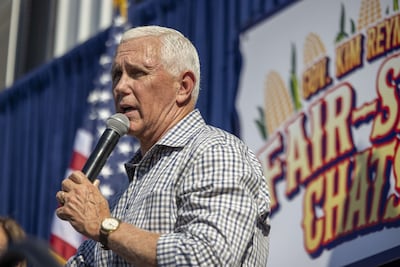 Former US vice president Mike Pence is one of several members of Donald Trump's first administration to have fallen out with the president-elect. Bloomberg