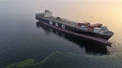 The MSC Francesca ship was seized last week by the Islamic Revolutionary Guard Corps. Reuters