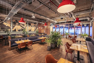 The Chicago Meatpackers serves steaks and gourmet burgers