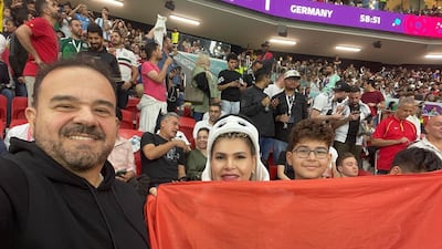 Dr Khayat and family at the Germany match