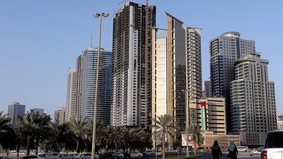 Sharjah, new apartments: Q1-Q2 2015 down 3%. Q2 2014-Q2 2015 down 1%. Studio: Dh22,00-Dh35,000. 1BR: Dh28,000-Dh50,000. 2BR: Dh35,000-Dh80,000. 3BR: Dh45,000-Dh90,000. Satish Kumar / The National