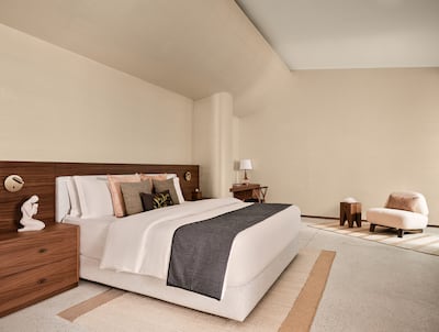 Rooms are done up in warm woods and soft beige furnishings. Photo: Tulah Clinical Wellness Sanctuary