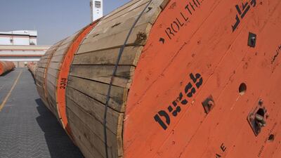 Ducab had the advantage of being the power cable supplier for the four APR1400 reactors at the Barakah site in Abu Dhabi. Razan Alzayani / The National