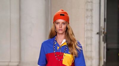 Ralph Lauren went big and bold for his first show in Los Angeles.