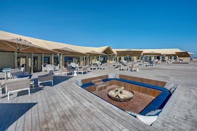 Gather round the firepit at Kingfisher Retreat, Kalba, Sharjah. Courtesy Kingfisher Retreat