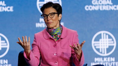 Citigroup chairwoman, then chief executive, Jane Fraser at the Milken Institute Global Conference in Beverly Hills, California, in 2023. Reuters
