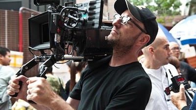 The director Steven Soderbergh during the filming of Contagion, which was shot in several locations around the world.