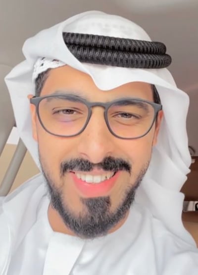 Manchester City fan Anas Al Hashemi is hopeful his side will triumph in Turkey on Saturday. Photo: Anas Al Hashemi