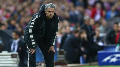 Chelsea manager Jose Mourinho looks on during the Uefa Champions League semi-final first leg against Atletico Madrid at Vicente Calderon Stadium on April 22, 2014, in Madrid, Spain. Paul Gilham / Getty Images